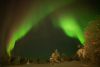 Polarlicht über Hetta in Finnisch-Lappland