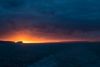 Sonnenuntergang über der Insel Magerøya an Norwegens Nordküste