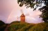 Historische Windmühle auf Öland, Schweden