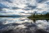 Merasjärvi bei Pajala im Schwedisch-Lappland zur Mittsommerzeit